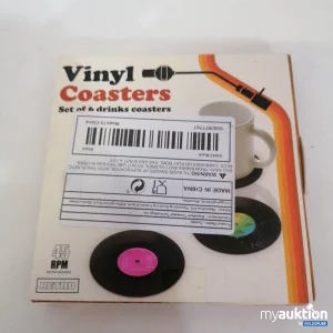 Auktion Vinyl Coasters  6stk