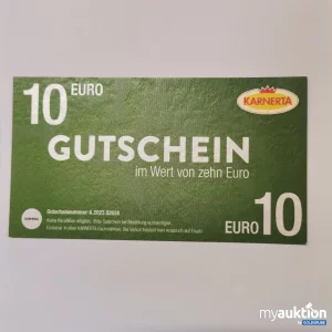 Auktion Karnerta Klagenfurt Gutschein Wert 10,-