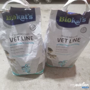 Auktion Biokat's Vet Line Katzenstreu 2x10l