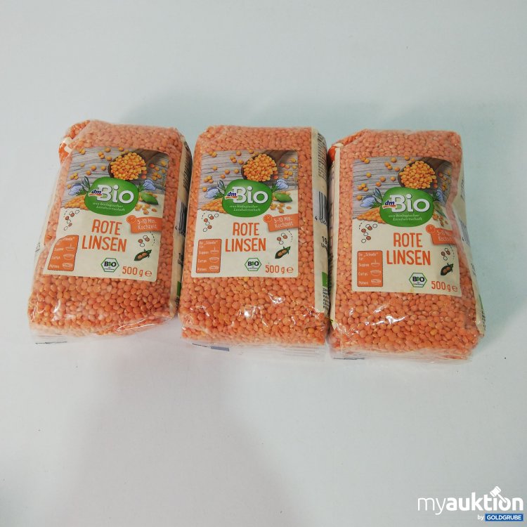 Artikel Nr. 789890: Bio Rote Linsen 3x500g