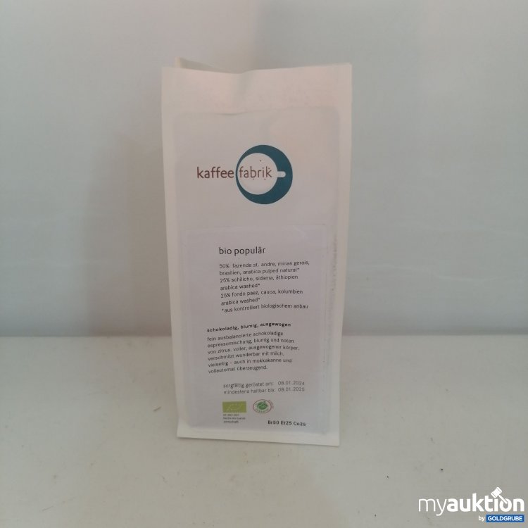 Artikel Nr. 744892: Kaffee Fabrik Bio Populär 250g