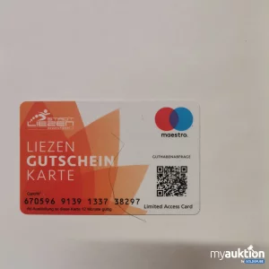 Auktion Liezen Gutschein Karte Wert 30,-