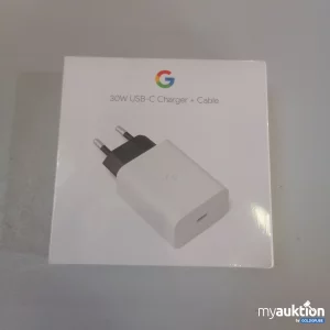 Auktion Chrome 30W USB-C Charger+Cable 