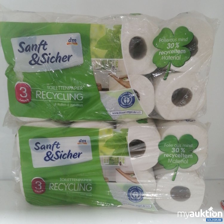 Artikel Nr. 768897: Sanft & Sicher Toilettenpapier 2er Pack x8 Stück 