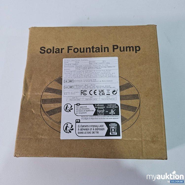 Artikel Nr. 785897: Solar Fountain Pump 