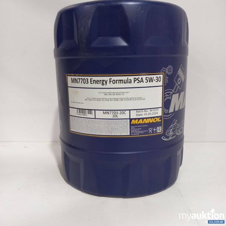 Artikel Nr. 794902: MANNOL MN7703 Energy Formula PSA 5W-30