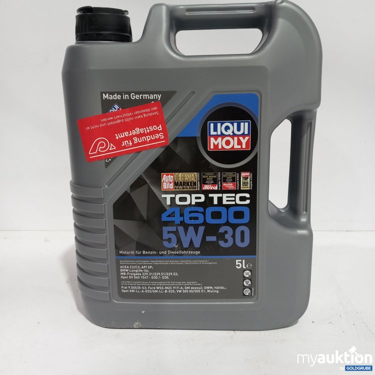 Artikel Nr. 794905: LIQUI MOLY TOP TEC 4600 5W-30 Motoröl für Benzin und Dieselfahrzeuge