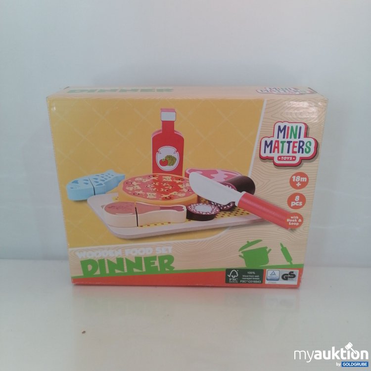 Artikel Nr. 745907: Mini Matters Wooden Food Set Dinner 