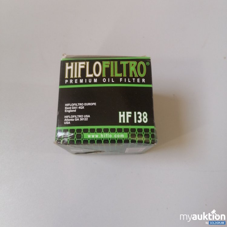 Artikel Nr. 760911: Hiflo Filtro Ölfilter HF 138