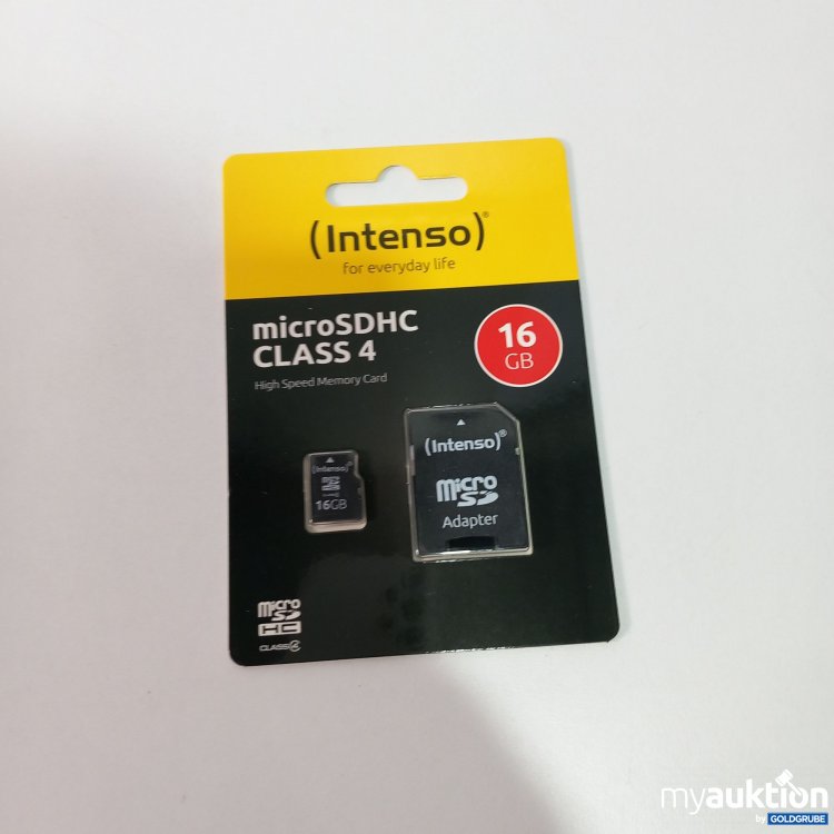 Artikel Nr. 765916: Intenso Micro SDHC Class 4 16 GB 