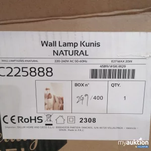 Auktion Sklum Wall Lamp Kunis Natura C225888