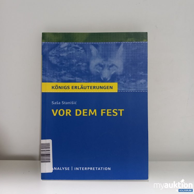 Artikel Nr. 786920: "Vor dem Fest Analyse Buch"