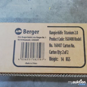 Auktion Berger Rangierhilfe 2.0 EGO400