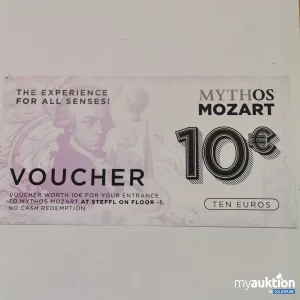 Auktion Mythos Mozart Gutschein Wert 10,-