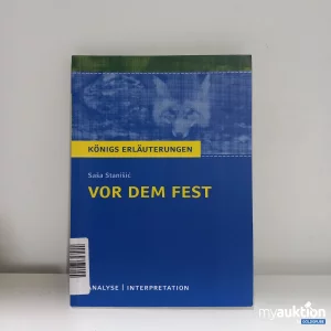 Auktion "Vor dem Fest Analyse Buch"