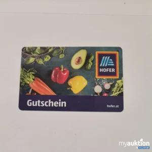 Auktion Hofer Gutschein Wert 10, - 