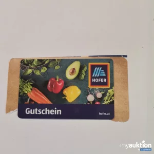 Auktion Hofer Gutschein Wert 10 Euro 