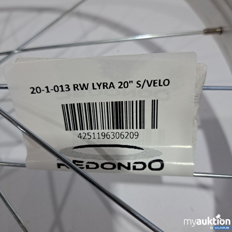 Artikel Nr. 435924: Redondo 20" S/Velo Rear Wheel Aluminium Rim 