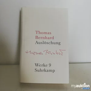 Auktion Auslöschung von Thomas Bernhard