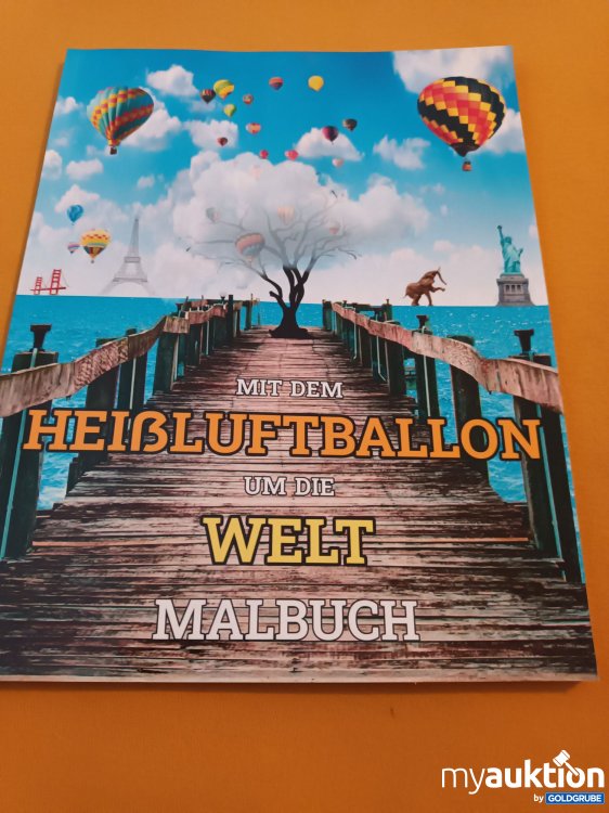 Artikel Nr. 347930: Mit dem Heißluftballon um die Welt, Malbuch 