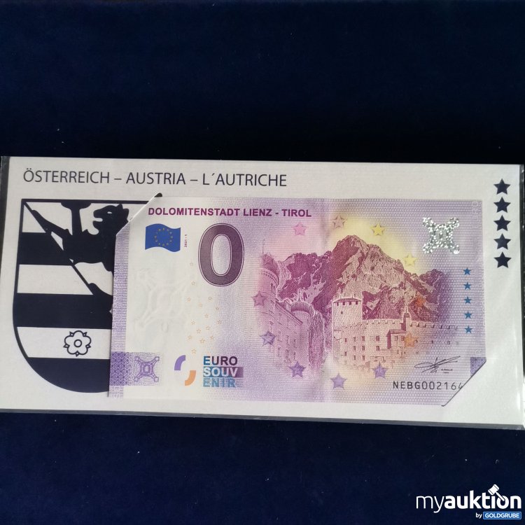 Artikel Nr. 739935: Dolomitenstadt Lienz 0 Euro Schein