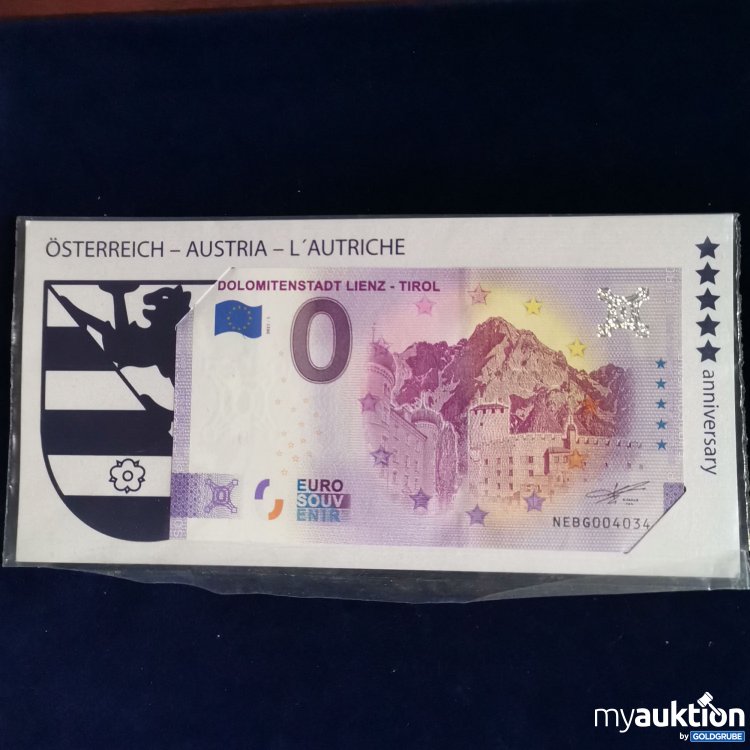 Artikel Nr. 739936: Dolomitenstadt Lienz 0 Euro Schein