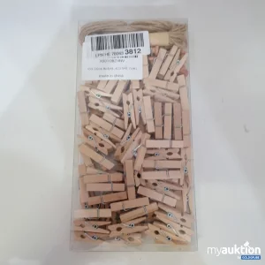 Auktion Mini Holz Wäscheklammern Set