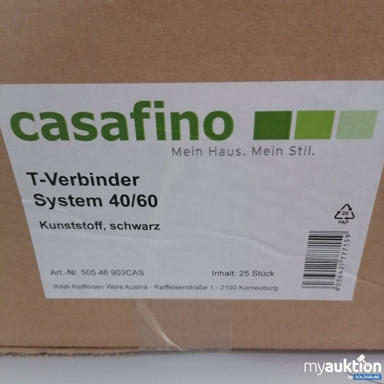 Artikel Nr. 760938: Casafino T-Verbinder System 40/60