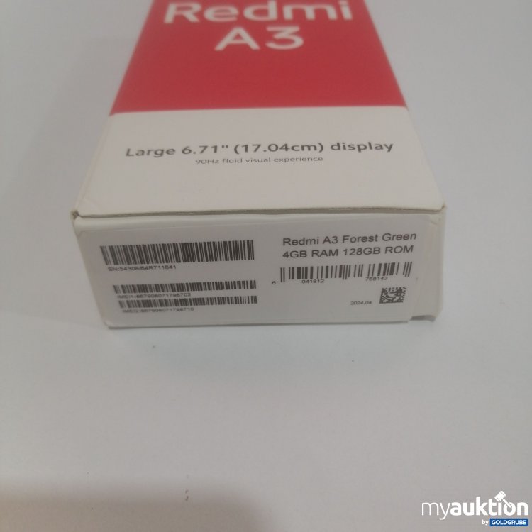 Artikel Nr. 782941: Redmi A3 Forest Green 4GB RAM 128GB ROM 