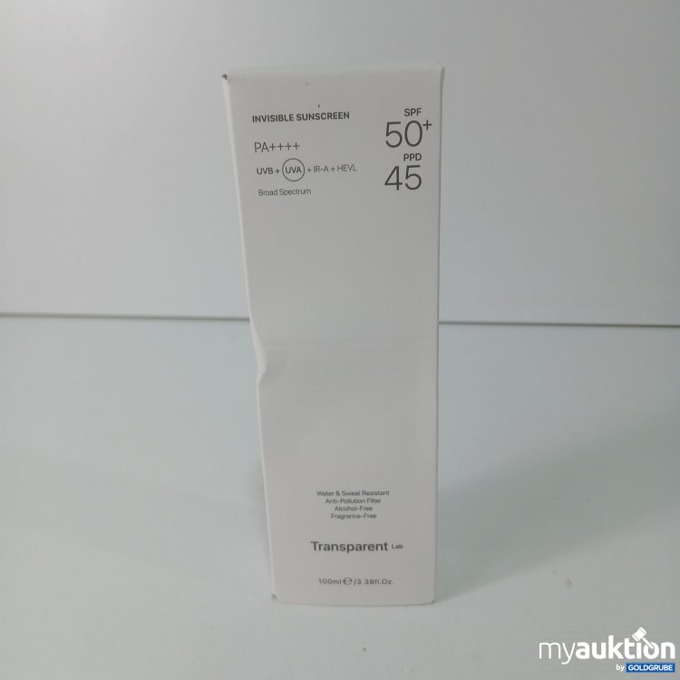 Artikel Nr. 799941: Transparent Lab Invisible Sunscreen SPF50+ 100ml