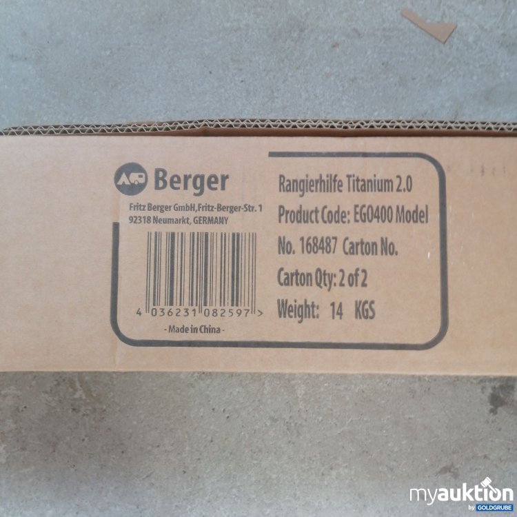 Artikel Nr. 763943: Berger Titanium Rangierhilfe 2.0