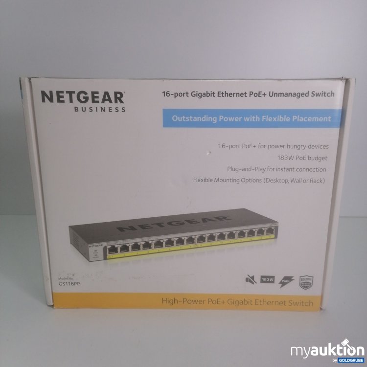 Artikel Nr. 377947: Netgear 16-port Gigabit Ethernet 183W