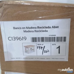 Auktion Sklum Banco Madera Reciclada