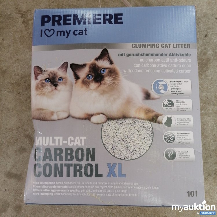 Artikel Nr. 723954: Premiere Multi-Cat Carbon Control Katzenstreu 10l