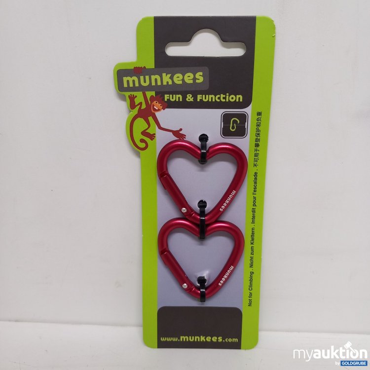 Artikel Nr. 794958: Munkees Mini Herz Carabiner 2Stk.