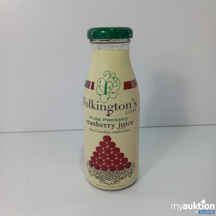 Artikel Nr. 764962: Folkingtons cranberry juice 250ml 