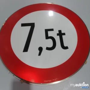 Auktion Verkehrsschild 7,5t