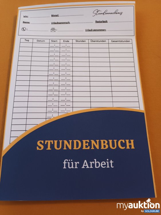 Artikel Nr. 347977: Stundenbuch für Arbeit 