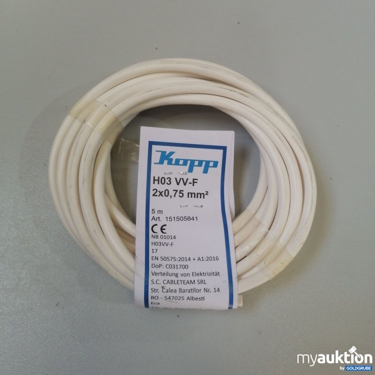 Artikel Nr. 756977: Kopp H03 VV-F Kabel 5m