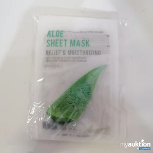 Auktion Aloe Relief Feuchtigkeitsspendende Gesichtsmaske