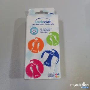 Auktion Sock Star Der waschbare Sockenclip 