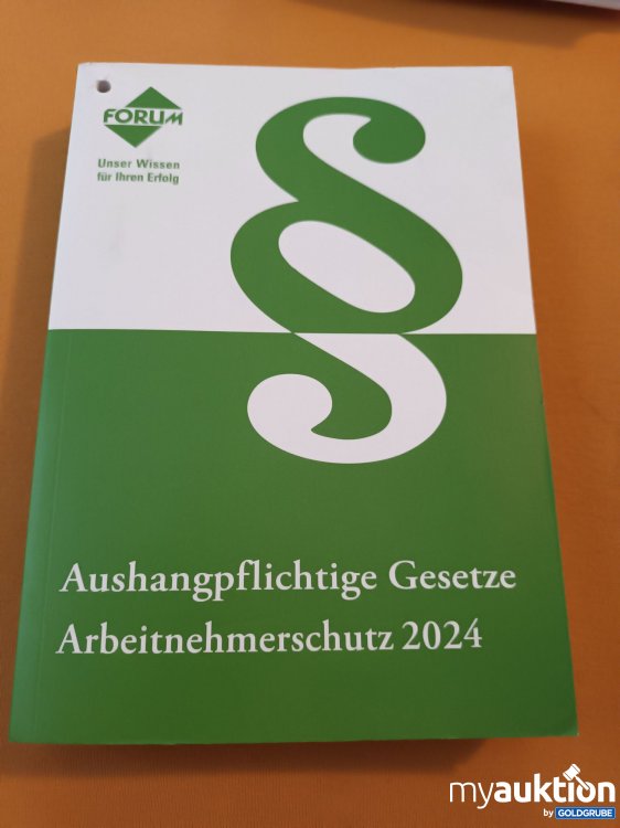 Artikel Nr. 347988: Aushangpflichtige Gesetze, Arbeitnehmerschutz 2024