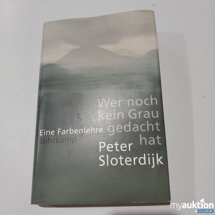 Artikel Nr. 773988: "Wer noch kein Grau gedacht hat"  Produktbeschreibung: "Philosophisches Werk von Peter Sloterdijk."