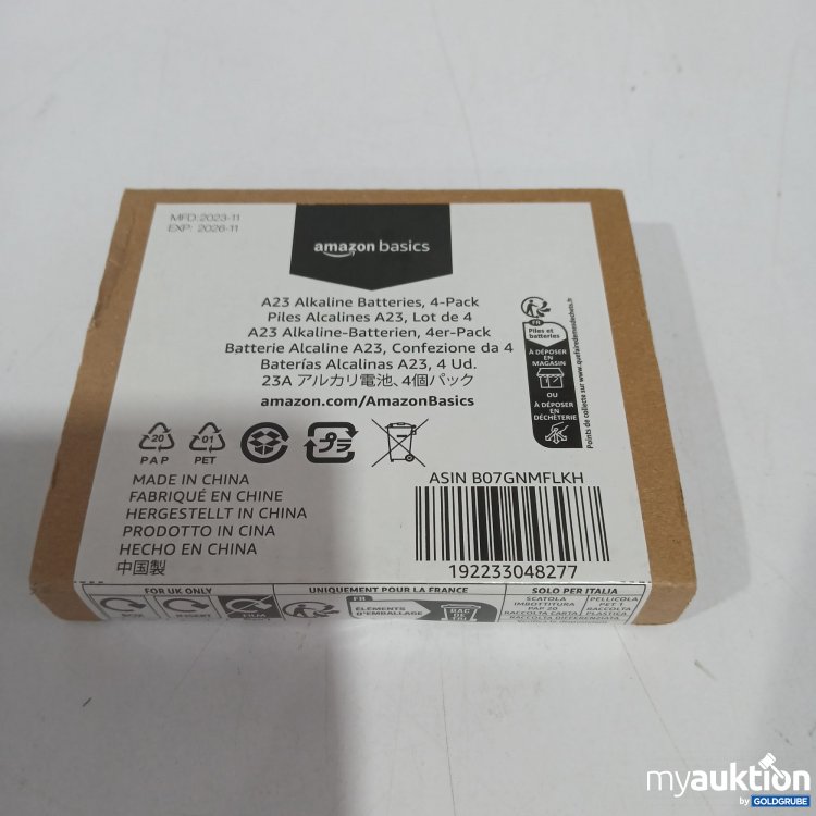 Artikel Nr. 811989 Artikel Nr. 811989: Amazon basics A23 Alkaline Batteries 4Pack