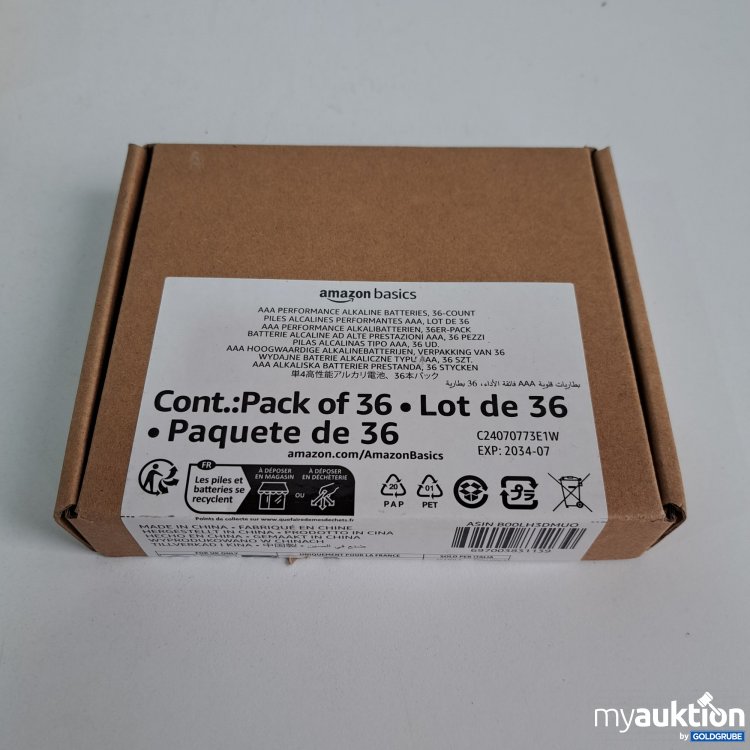 Artikel Nr. 808991 Artikel Nr. 808991: Amazon Basics Batterien AAA 36Stk