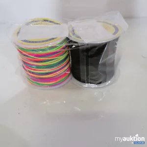 Auktion Bunte und Schwarze Gummibänder 0.8mm