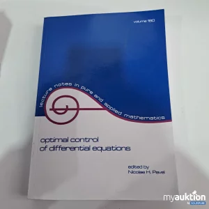 Artikel Nr. 794991: Optimal control of differential equations volume 160