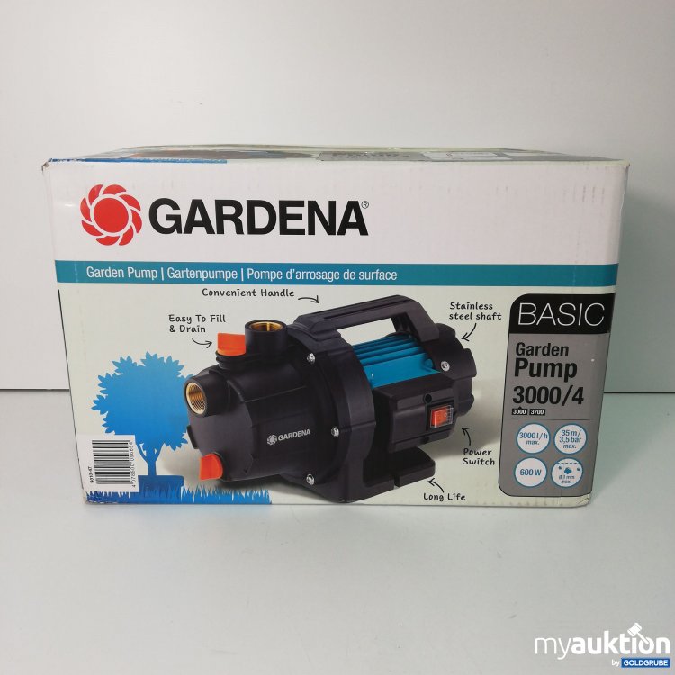 Artikel Nr. 782996: Gardena Gartenpumpe 3000l/h 600W 