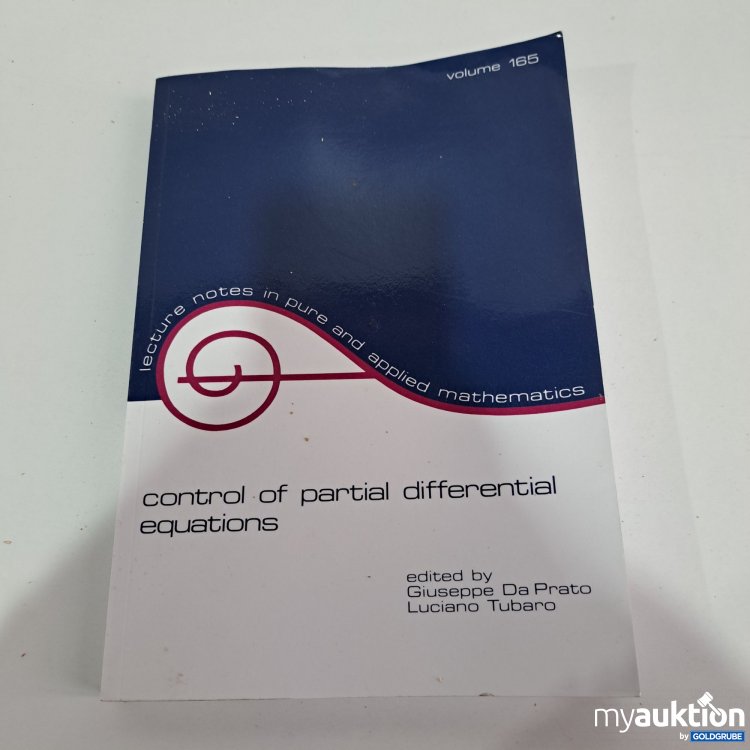 Artikel Nr. 794996: Control of partial differential equations volume 165